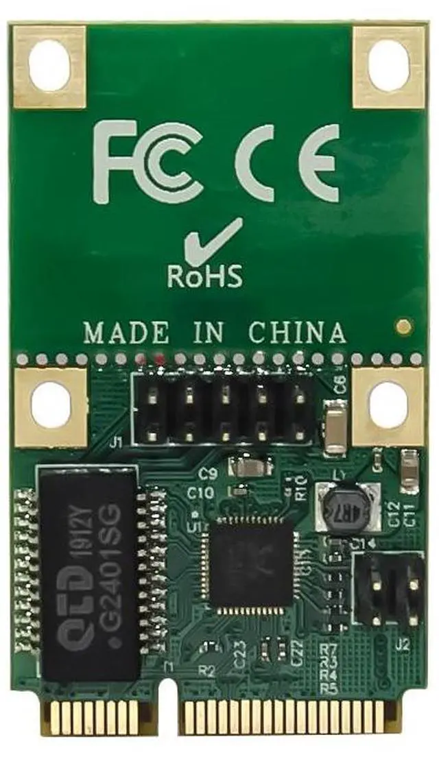 Alt view image 2 of 7 - JVFYI MiniPCIe RTL8111F Single-RJ45 Gigabit Ethernet Card