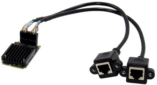 Alt view image 6 of 7 - JVFYI MiniPCIe 82583V Dual-RJ45 Gigabit Server NIC