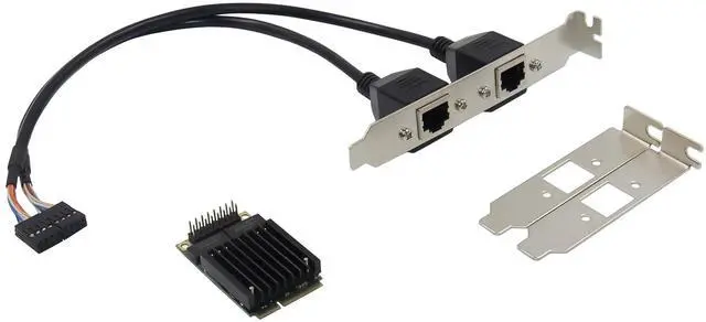 Main image of JVFYI MiniPCIe 82583V Dual-RJ45 Gigabit Server NIC