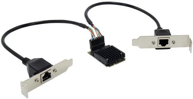 Alt view image 5 of 7 - JVFYI MiniPCIe 82583V Dual-RJ45 Gigabit Server NIC
