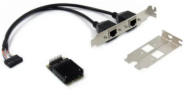 Alt view image 7 of 7 - JVFYI MiniPCIe 82583V Dual-RJ45 Gigabit Server NIC