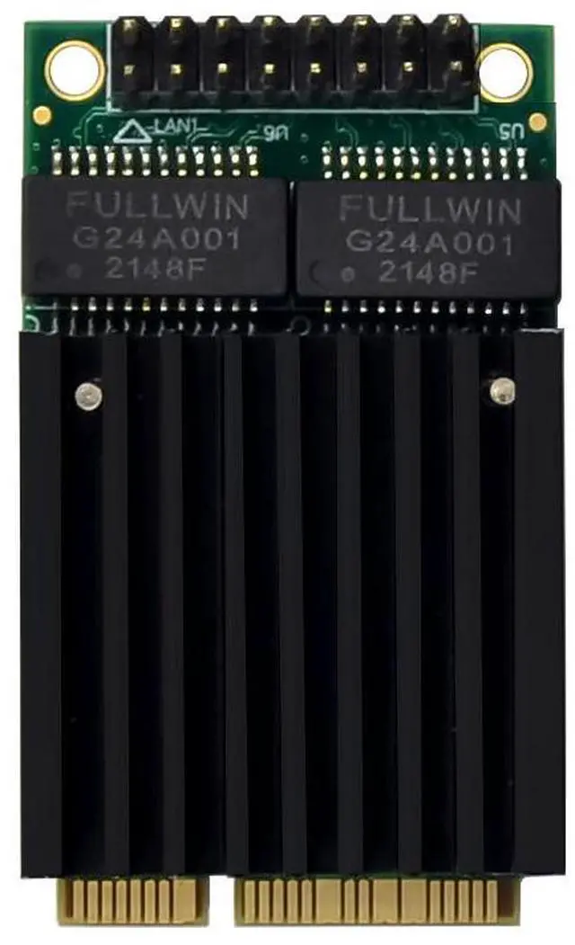 Alt view image 5 of 7 - JVFYI MINI PCIe I210 2-Port Gigabit Network Card