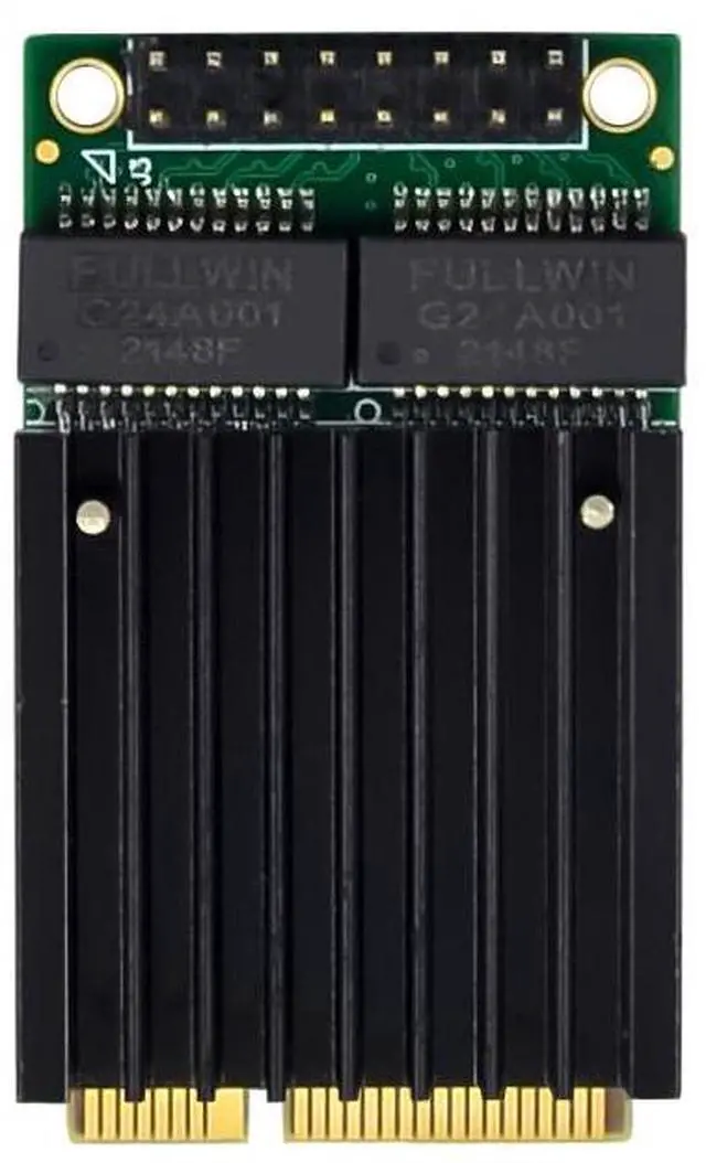 Alt view image 6 of 7 - JVFYI MINI PCIe I350 2-Port Gigabit Network Card