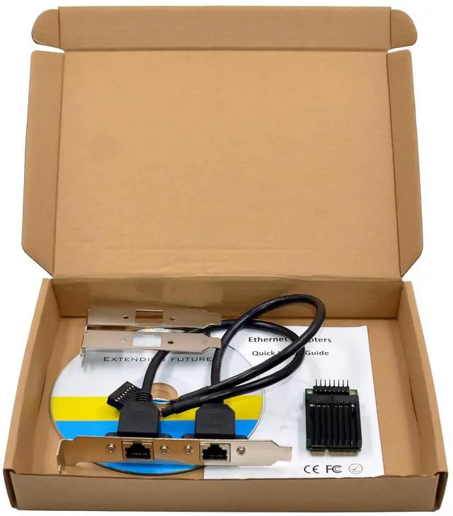 Main image of JVFYI MINI PCIe I350 2-Port Gigabit Network Card