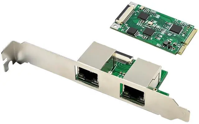 Alt view image 3 of 7 - JVFYI MiniPCIE RTL8125B Dual-Port 2.5G Ethernet NIC