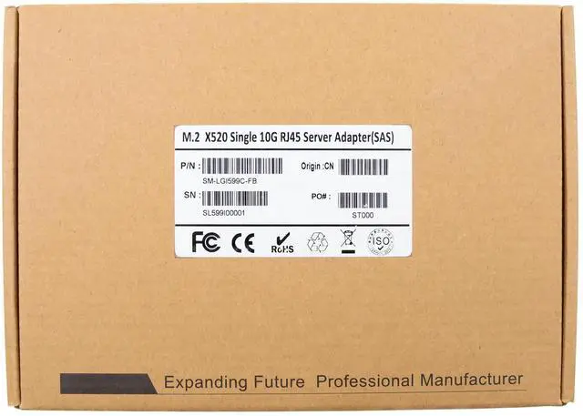 Alt view image 7 of 7 - JVFYI M.2 M Key X520-T1 10GBASE-T Industrial Server NIC