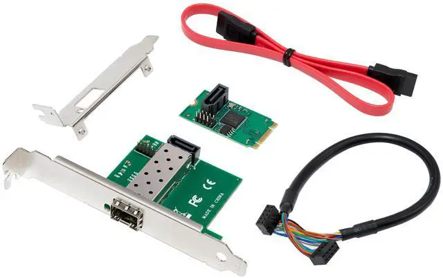 Main image of JVFYI M.2 B+M KEY I210 Single-SFP GbE Server NIC