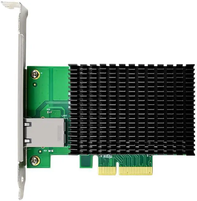 Alt view image 2 of 7 - JVFYI PCIe X4 AQC107 Single-10G Server Converged NIC V2.0