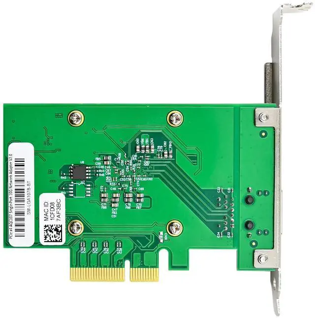 Alt view image 3 of 7 - JVFYI PCIe X4 AQC107 Single-10G Server Converged NIC V2.0