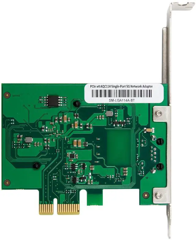 Alt view image 3 of 7 - JVFYI PCI Express x1 AQC114 5GbE mGig Ethernet card