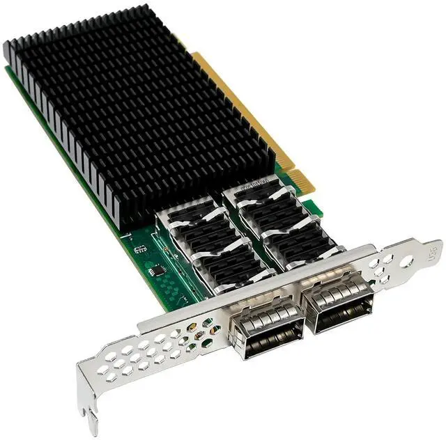 Alt view image 3 of 7 - JVFYI PCIe x16 ConnectX-5 Dual-Port 100G Network Adapter