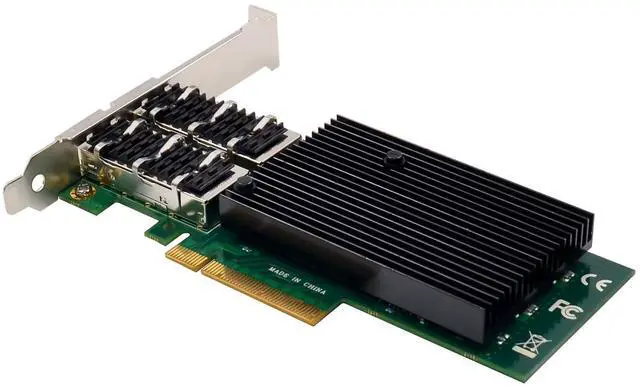 Alt view image 2 of 7 - JVFYI PCIe x8 ConnectX-3 FDR InfiniBand Dual- 40GbE QSFP Network Adapter