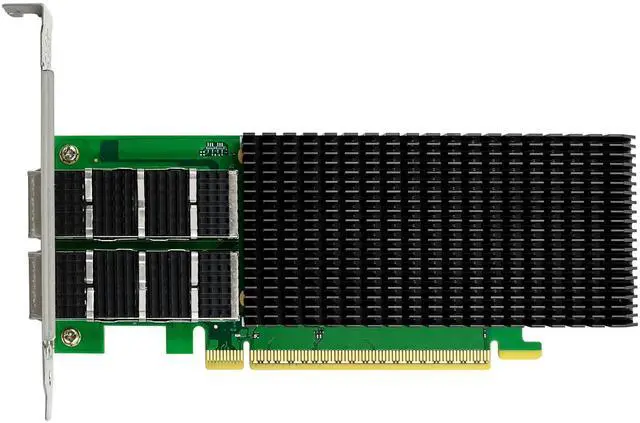 Alt view image 2 of 7 - JVFYI PCIe5.0 x16 ConnectX-7 Dual-Port 200G QSFP56 Network Adapter