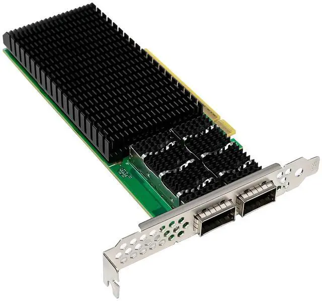 Alt view image 4 of 7 - JVFYI PCIe5.0 x16 ConnectX-7 Dual-Port 200G QSFP56 Network Adapter