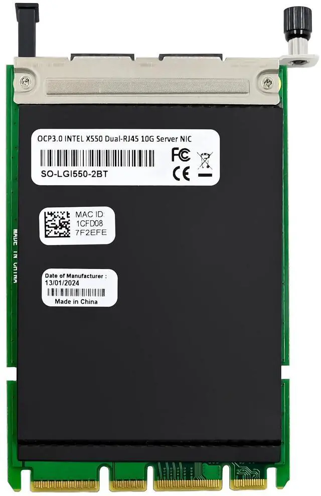 Alt view image 3 of 7 - JVFYI OCP3.0 X550T2 Dual- 10G RJ45 Copper Ethernet Adapter