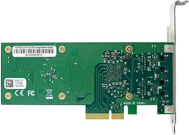 Alt view image 4 of 7 - JVFYI PCIe X550 Dual 10G POE+ Server Card