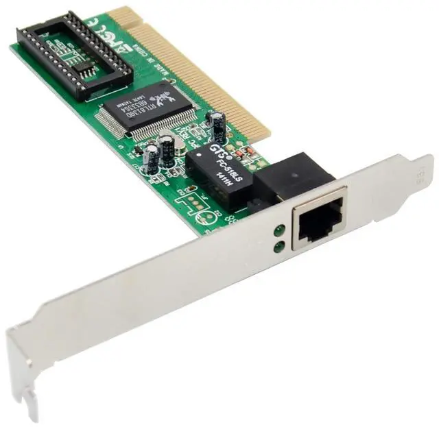 Alt view image 2 of 7 - JVFYI PCI Single-RJ45 Fast Ethernet LAN Card