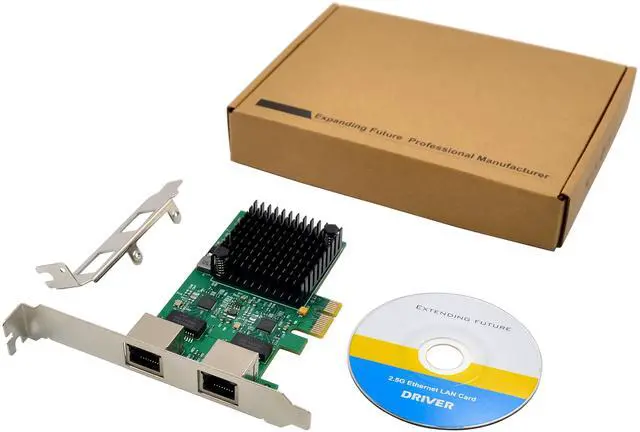 Alt view image 6 of 7 - JVFYI PCIe X1 RTL8125B Dual-Port 2.5G Ethernet NICs