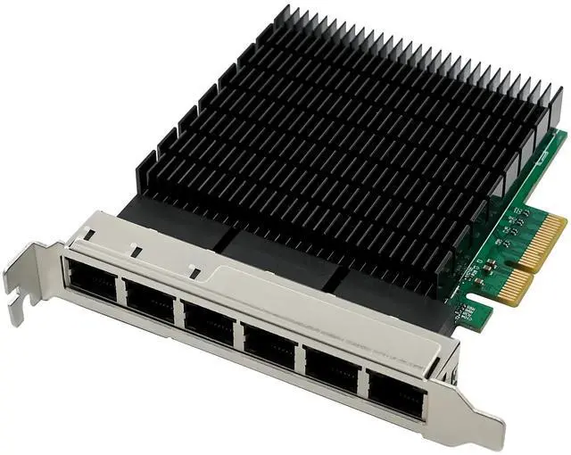 Main image of JVFYI PCIe X4 RTL8125B Six- 2.5G Copper Ethernet NIC