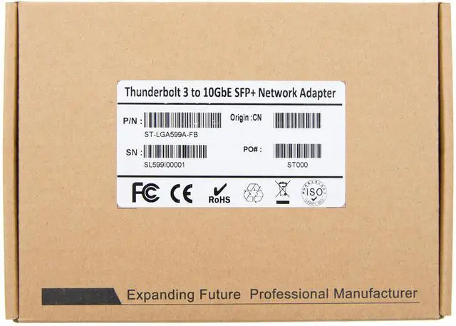 Alt view image 7 of 7 - JVFYI Thunderbolt 3 10GbE SFP+ Network Adapter