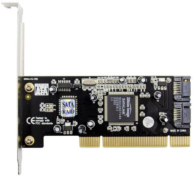 Alt view image 6 of 7 - JVFYI PCI Sil3112 2-Channel SATA 150 RAID card