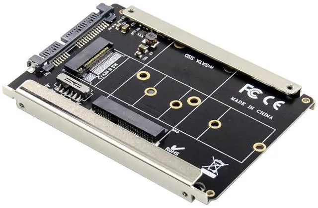 Alt view image 7 of 7 - JVFYI 2.5-inch SATA III to M.2 B & mSATA SSD Adapter