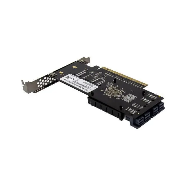 Alt view image 5 of 7 - JVFYI PCIe x16 PEX8749 8-Port SFF8643 Adapter