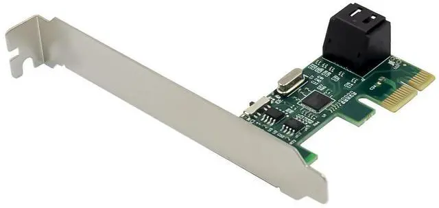 Alt view image 2 of 7 - JVFYI PCIe ASM1061 SATAIII 2-Channel Expansion card