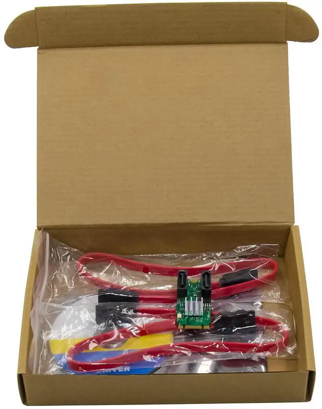 Alt view image 6 of 7 - JVFYI M.2 B+M ASM1061 2-Port SATA 6G Expansion Card