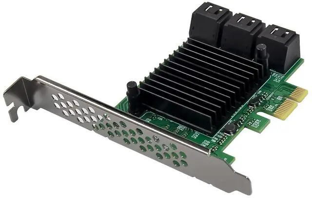 Alt view image 2 of 7 - JVFYI PCIe 88SE9215 6-Port SATA 6Gbps Expansion CARD