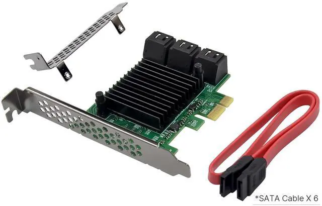 Main image of JVFYI PCIe 88SE9215 6-Port SATA 6Gbps Expansion CARD