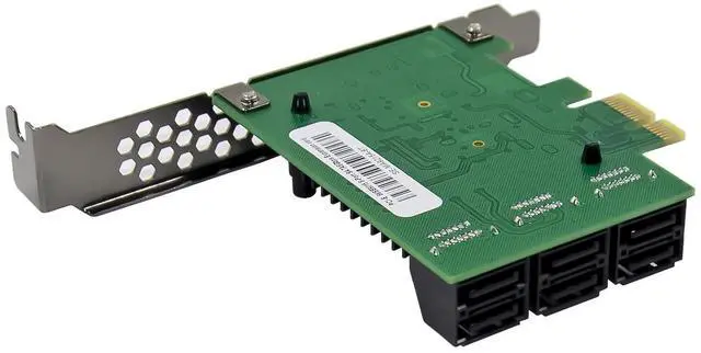 Alt view image 5 of 7 - JVFYI PCIe 88SE9215 6-Port SATA 6Gbps Expansion CARD