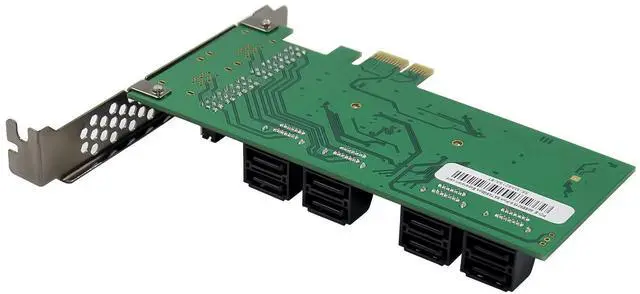 Alt view image 5 of 7 - JVFYI PCIe 8-Port SATA 6Gbps Expansion CARD