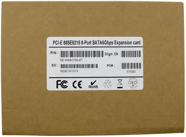 Alt view image 7 of 7 - JVFYI PCIe 8-Port SATA 6Gbps Expansion CARD