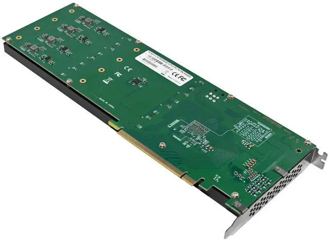 Alt view image 5 of 7 - JVFYI PCIe4.0 x16 PEX88048 8-Port M.2 NVMe SSD Adapter