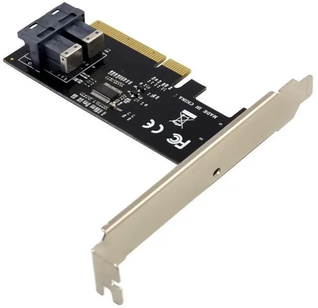 Alt view image 2 of 7 - JVFYI PCIe x8 to 2-Port U.2 SFF8643 SSD Adapter
