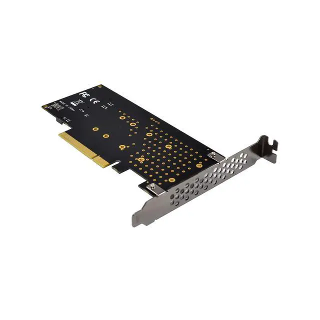 Alt view image 6 of 7 - JVFYI PCIe x8 2-Port Hyper M.2 NVMe SSD Adapter