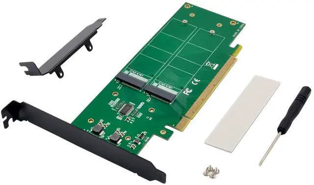 Main image of JVFYI PCIe x16 Hyper 4-PORT M.2 NVMe SSD Adapter
