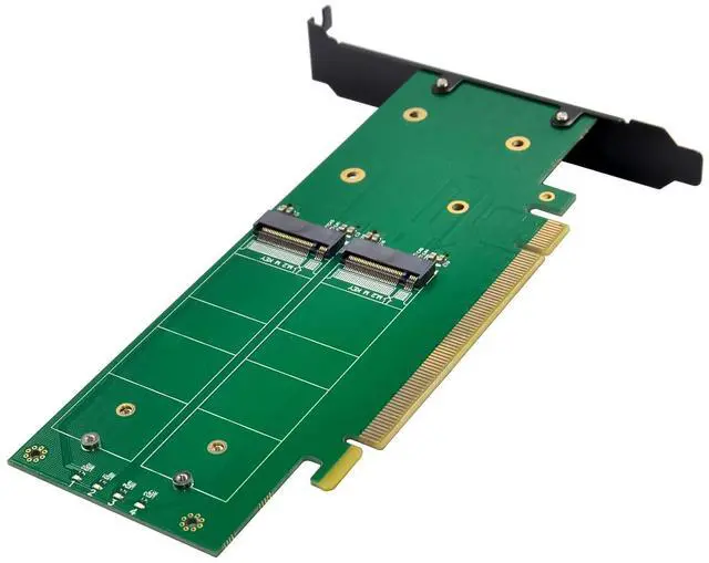 Alt view image 6 of 7 - JVFYI PCIe x16 Hyper 4-PORT M.2 NVMe SSD Adapter