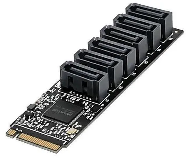 Main image of JVFYI M.2 ASM1166 SATAIII 6-Channel Expansion card