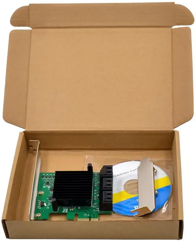 Alt view image 7 of 7 - JVFYI PCIe ASM1061&JMB575 SATAIII 6-Port Expansion card