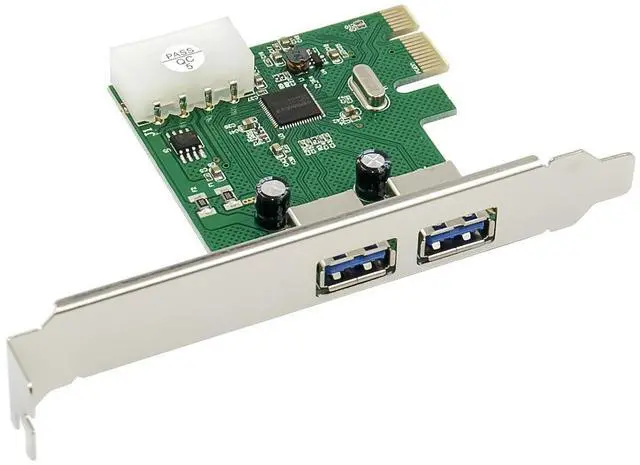 Alt view image 2 of 7 - JVFYI PCIe x1 ASM1042A 2-Ports USB 3.0 Card