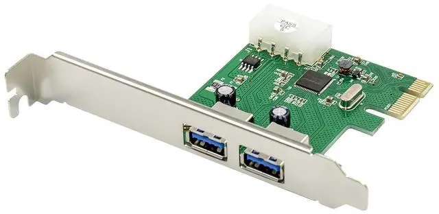Alt view image 7 of 7 - JVFYI PCIe x1 ASM1042A 2-Ports USB 3.0 Card