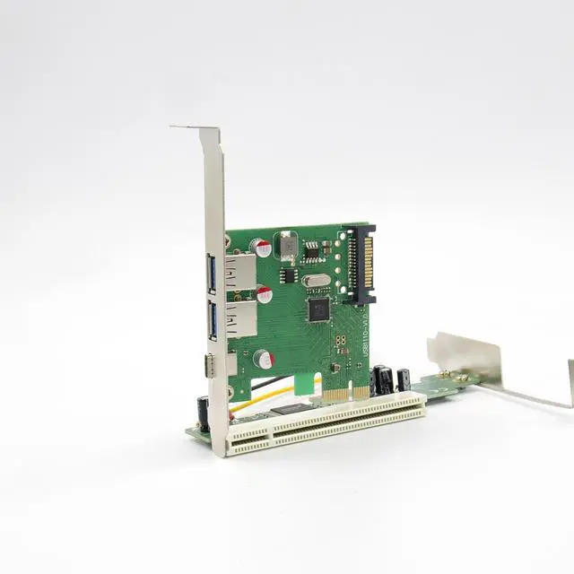 Alt view image 7 of 7 - JVFYI PCIe X1 VL805 USB3.0 Card 2A1C