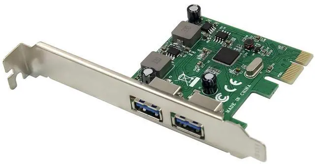 Alt view image 2 of 7 - JVFYI PCIe x1 ASM1042A 2-Ports USB 3.0 Card