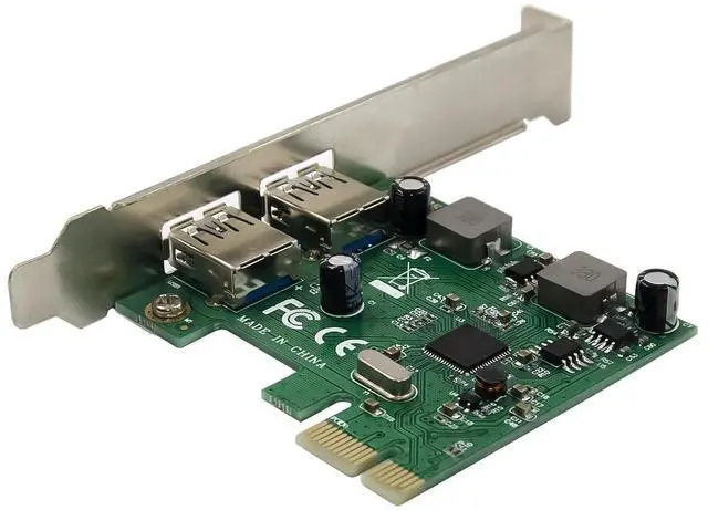 Alt view image 3 of 7 - JVFYI PCIe x1 ASM1042A 2-Ports USB 3.0 Card