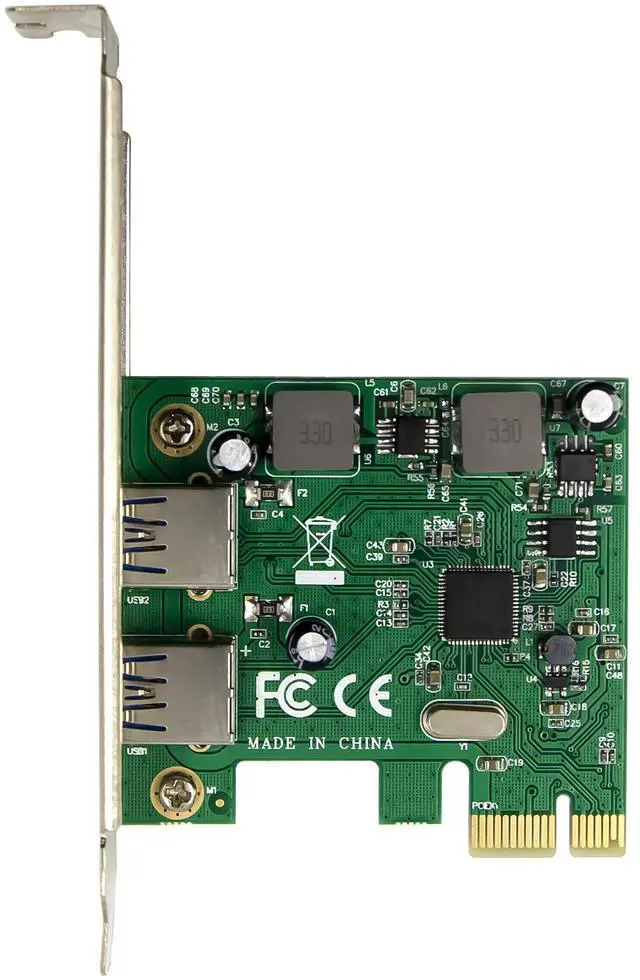 Alt view image 5 of 7 - JVFYI PCIe x1 ASM1042A 2-Ports USB 3.0 Card