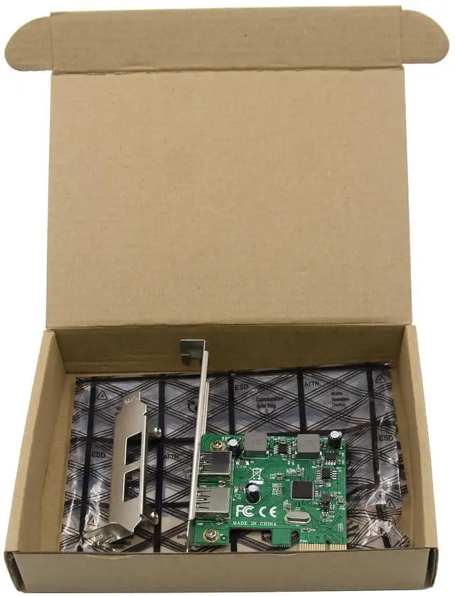 Alt view image 7 of 7 - JVFYI PCIe x1 ASM1042A 2-Ports USB 3.0 Card