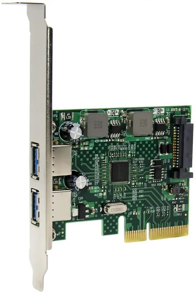 Alt view image 6 of 7 - JVFYI PCIe USB3.1 10GbpsType A 2Ports Card