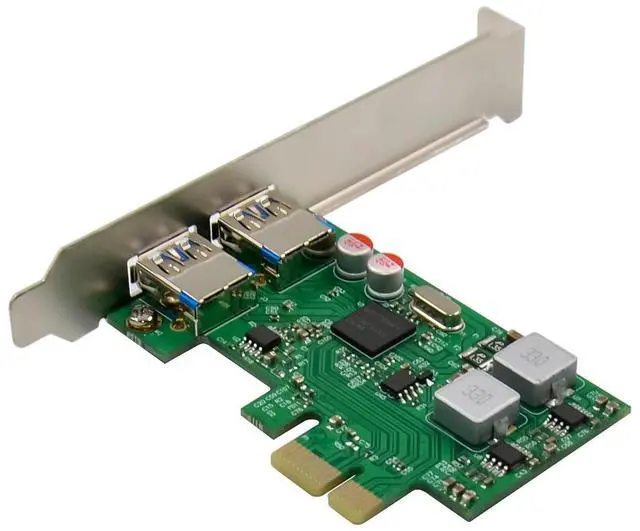 Alt view image 2 of 7 - JVFYI PCI Express D720200 2-Port USB 3.0 Card Self-powered